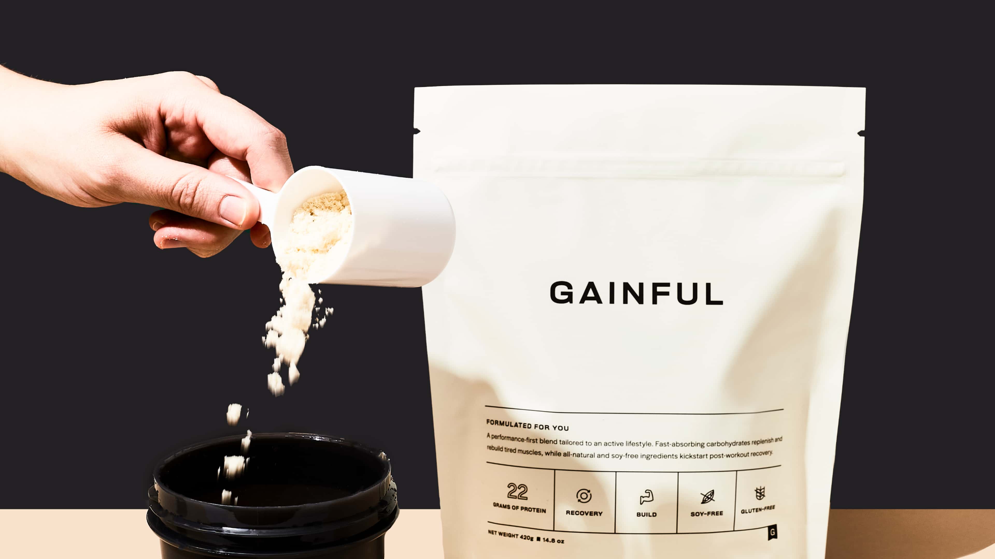 How much a of protein Gainful