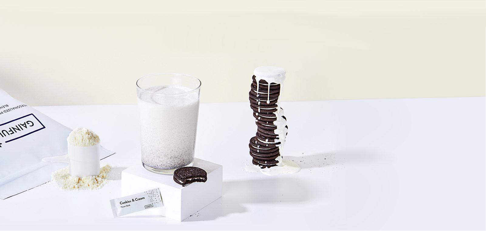 cookies and cream Gainful protein shake
